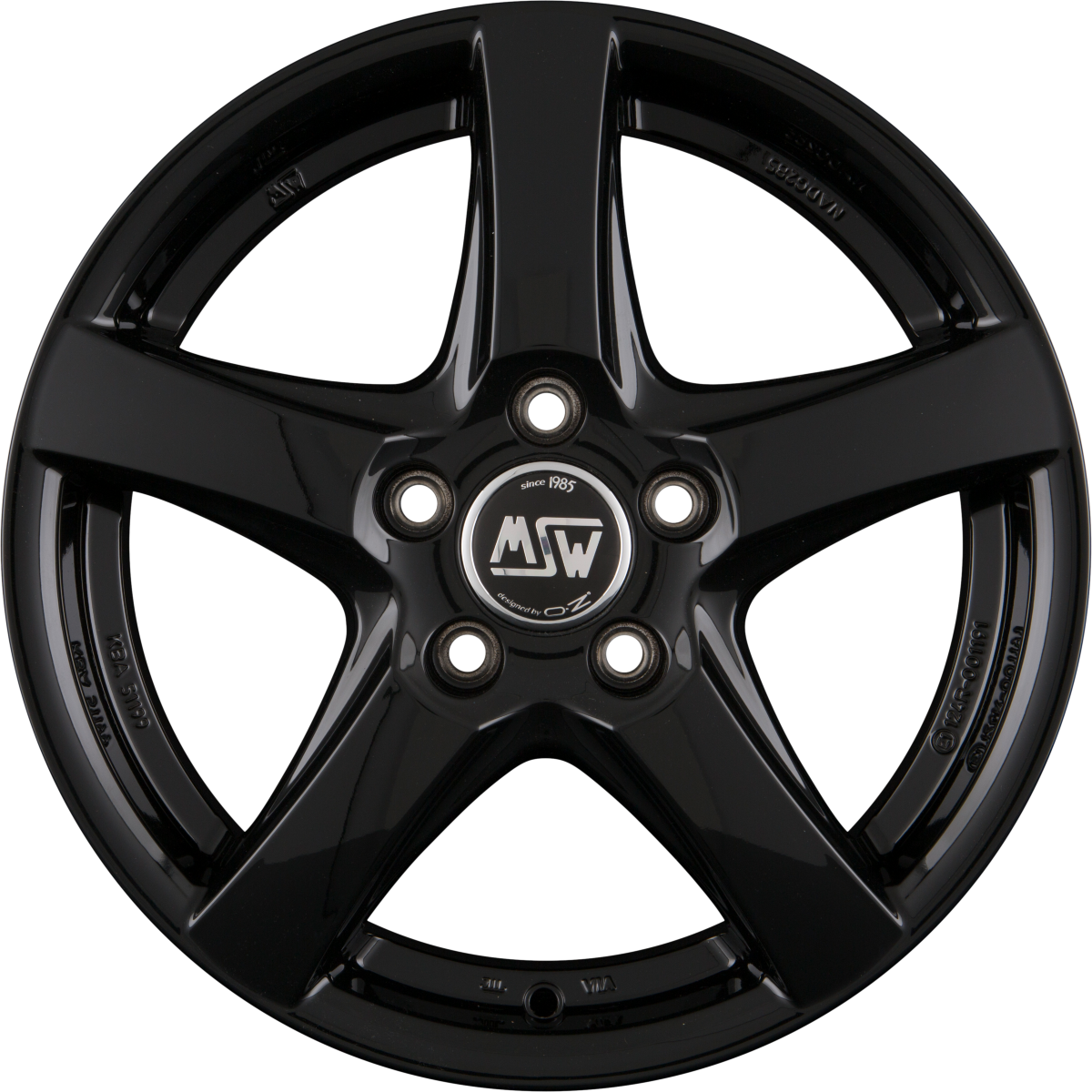 MSW 78 gloss black Alufelge 6.5x17 Zoll ET45 LK 5x114.3 ML60.06 – Bild 3