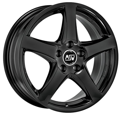 MSW 78 gloss black Alufelge 6.5x17 Zoll ET45 LK 5x114.3 ML60.06