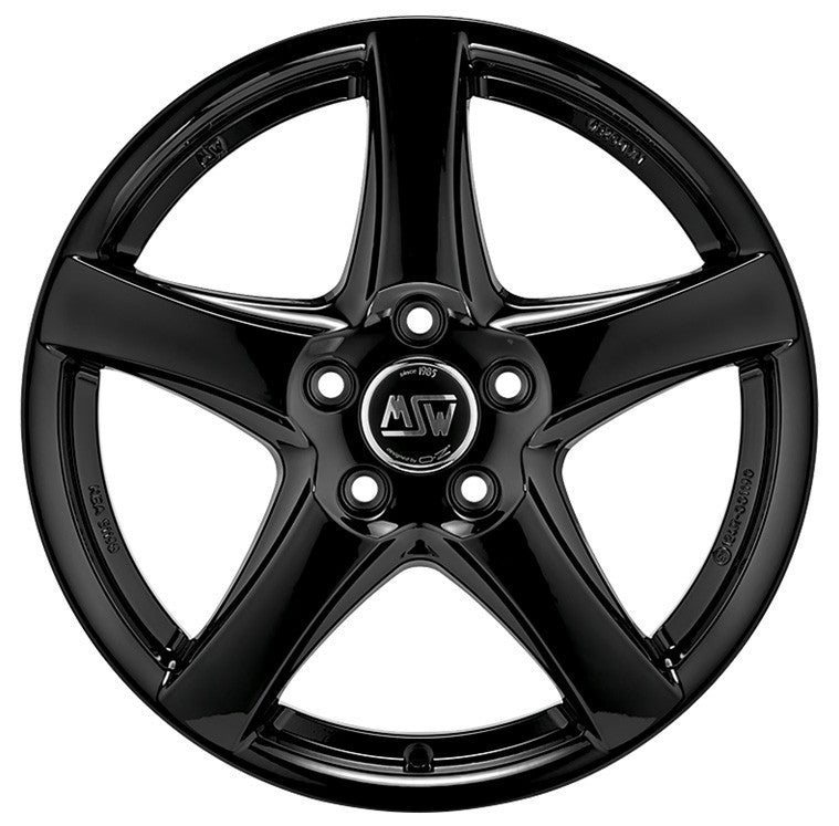MSW 78 gloss black Alufelge 6.5x17 Zoll ET45 LK 5x114.3 ML60.06 – Bild 2