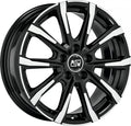 MSW 79 gloss black full polished Alufelge 7x18 Zoll ET40 LK 5x114.3 ML60.06