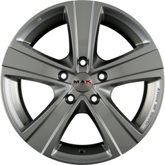 Mak Fuoco 5 Hyper Silver Alufelge 9x22 Zoll ET35 LK 5x112 ML76