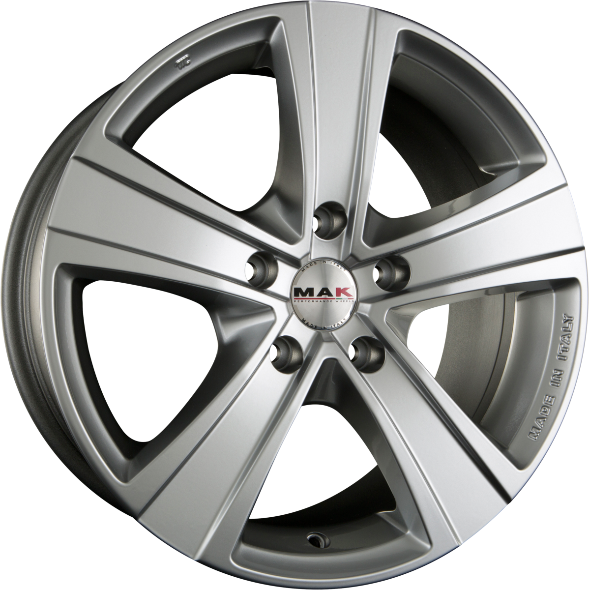 Mak Fuoco 5 Hyper Silver Alufelge 9x22 Zoll ET35 LK 5x112 ML76 – Bild 2