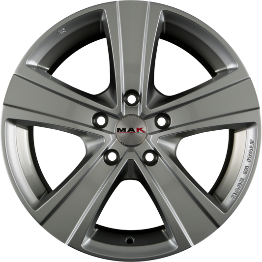 Mak Fuoco 5 Hyper Silver Alufelge 6.5x16 Zoll ET68 LK 5x118 ML71.1