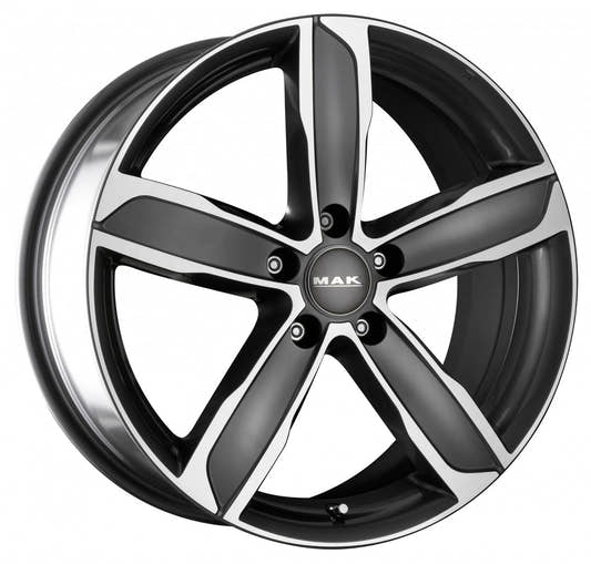 Mak Stadt gun metallic mirror Alufelge 8x18 Zoll ET50 LK 5x112 ML57.1
