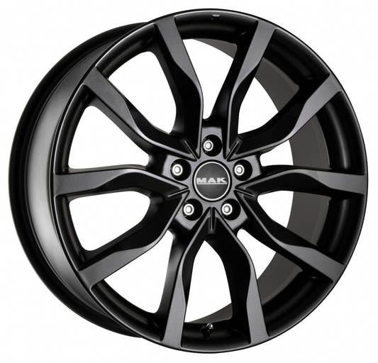 Mak Highlands Matt Black Alufelge 9.5x20 Zoll ET53 LK 5x120 ML72.6
