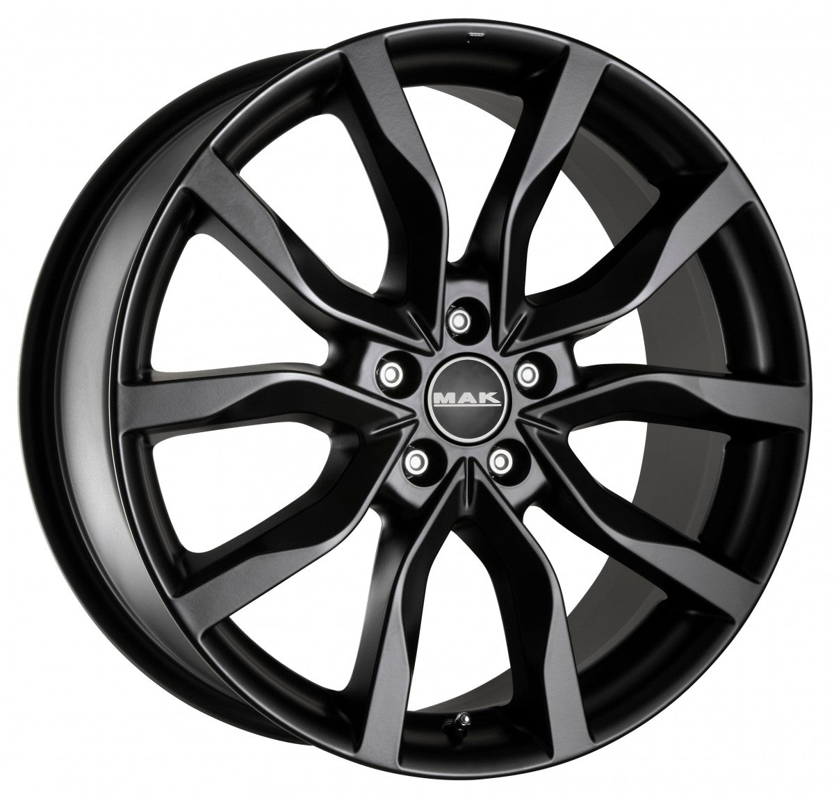 Mak Highlands Matt Black Alufelge 9.5x20 Zoll ET53 LK 5x120 ML72.6