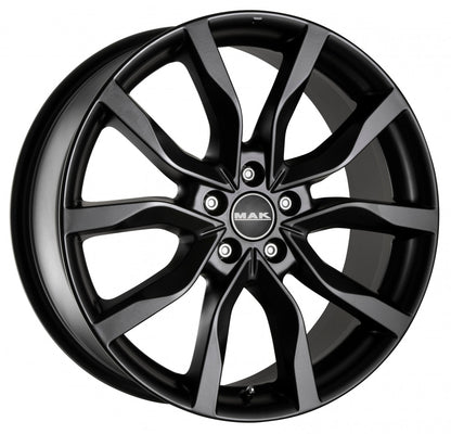 Mak Highlands Matt Black Alufelge 9.5x20 Zoll ET53 LK 5x120 ML72.6
