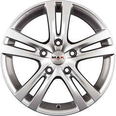 Mak Zenith Hyper Silver Alufelge 8x19 Zoll ET45 LK 5x108 ML72