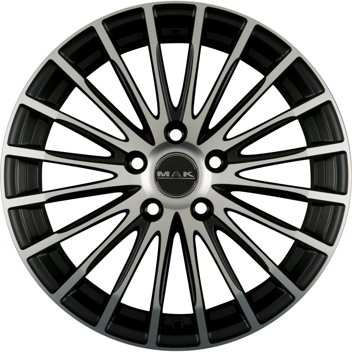 Mak Fatale ice black Alufelge 7.5x17 Zoll ET43 LK 5x112 ML76 – Bild 4