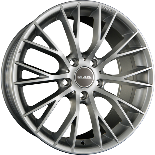 Mak München Silver Alufelge 8x18 Zoll ET43 LK 5x120 ML72.6 – Bild 2