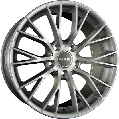 Mak München Silver Alufelge 8x18 Zoll ET43 LK 5x120 ML72.6 – Bild 2