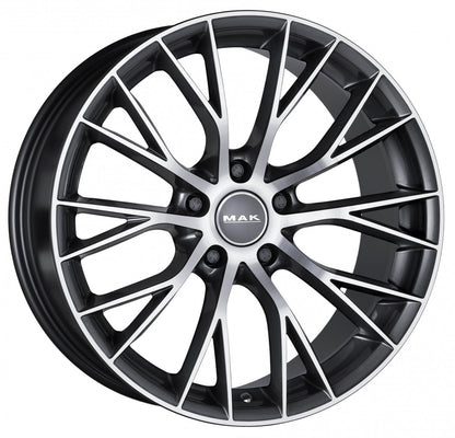 Mak München gun metallic mirror Alufelge 9.5x19 Zoll ET39 LK 5x120 ML72.6