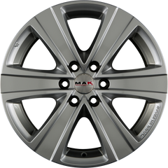 Mak Fuoco 6 Hyper Silver Alufelge 7.5x17 Zoll ET25 LK 6x139.7 ML112