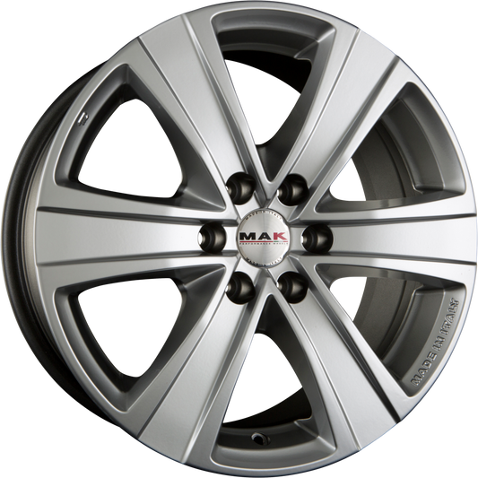 Mak Fuoco 6 Hyper Silver Alufelge 7.5x17 Zoll ET25 LK 6x139.7 ML112 – Bild 2