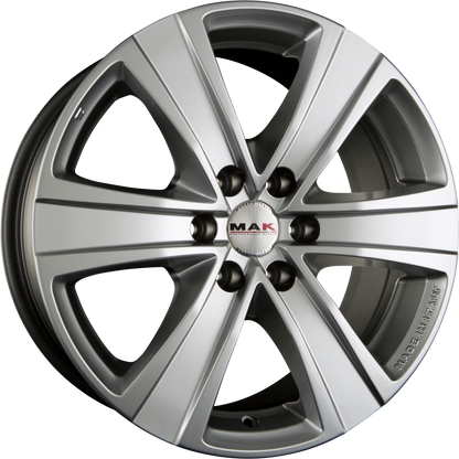 Mak Fuoco 6 Hyper Silver Alufelge 7.5x17 Zoll ET25 LK 6x139.7 ML112 – Bild 2