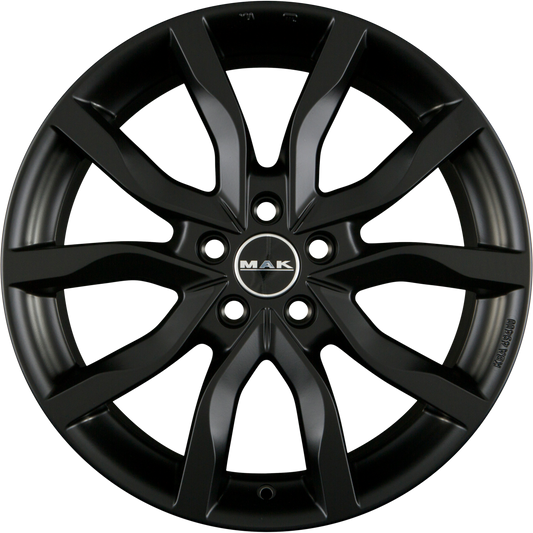 Mak Highlands Matt Black Alufelge 7x17 Zoll ET45 LK 5x108 ML63.4