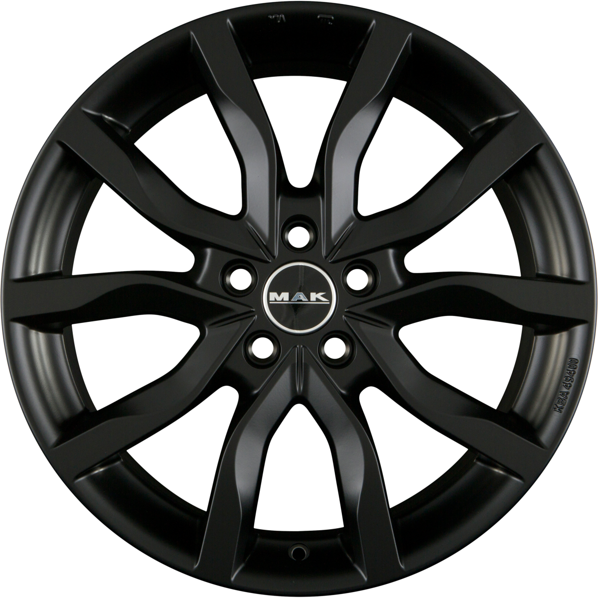 Mak Highlands Matt Black Alufelge 7x17 Zoll ET45 LK 5x108 ML63.4