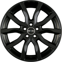 Mak Highlands Matt Black Alufelge 7x17 Zoll ET45 LK 5x108 ML63.4