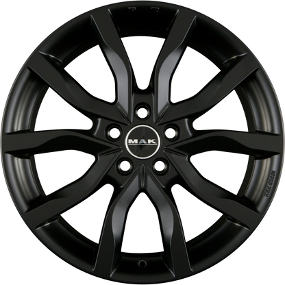 Mak Highlands Matt Black Alufelge 7x17 Zoll ET45 LK 5x108 ML63.4