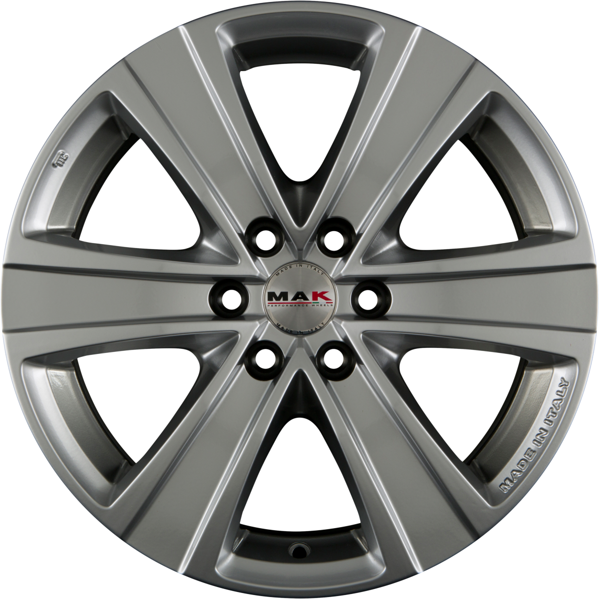 Mak Fuoco 6 Hyper Silver Alufelge 8x18 Zoll ET53 LK 6x130 ML84.1