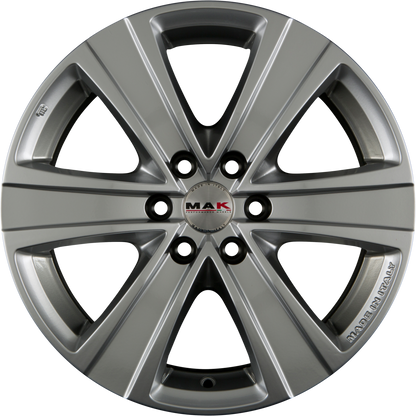 Mak Fuoco 6 Hyper Silver Alufelge 8x18 Zoll ET53 LK 6x130 ML84.1
