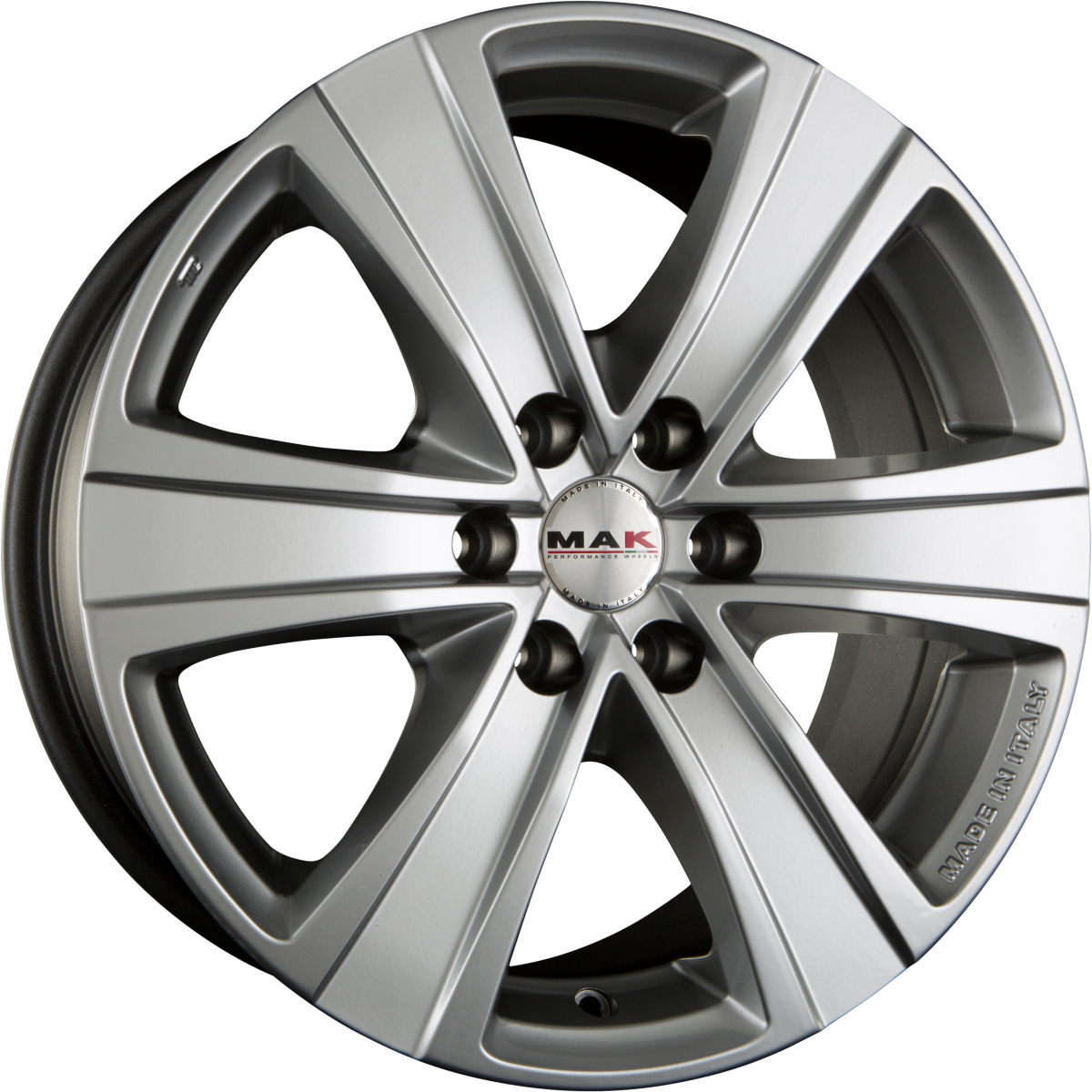 Mak Fuoco 6 Hyper Silver Alufelge 8x18 Zoll ET53 LK 6x130 ML84.1 – Bild 2