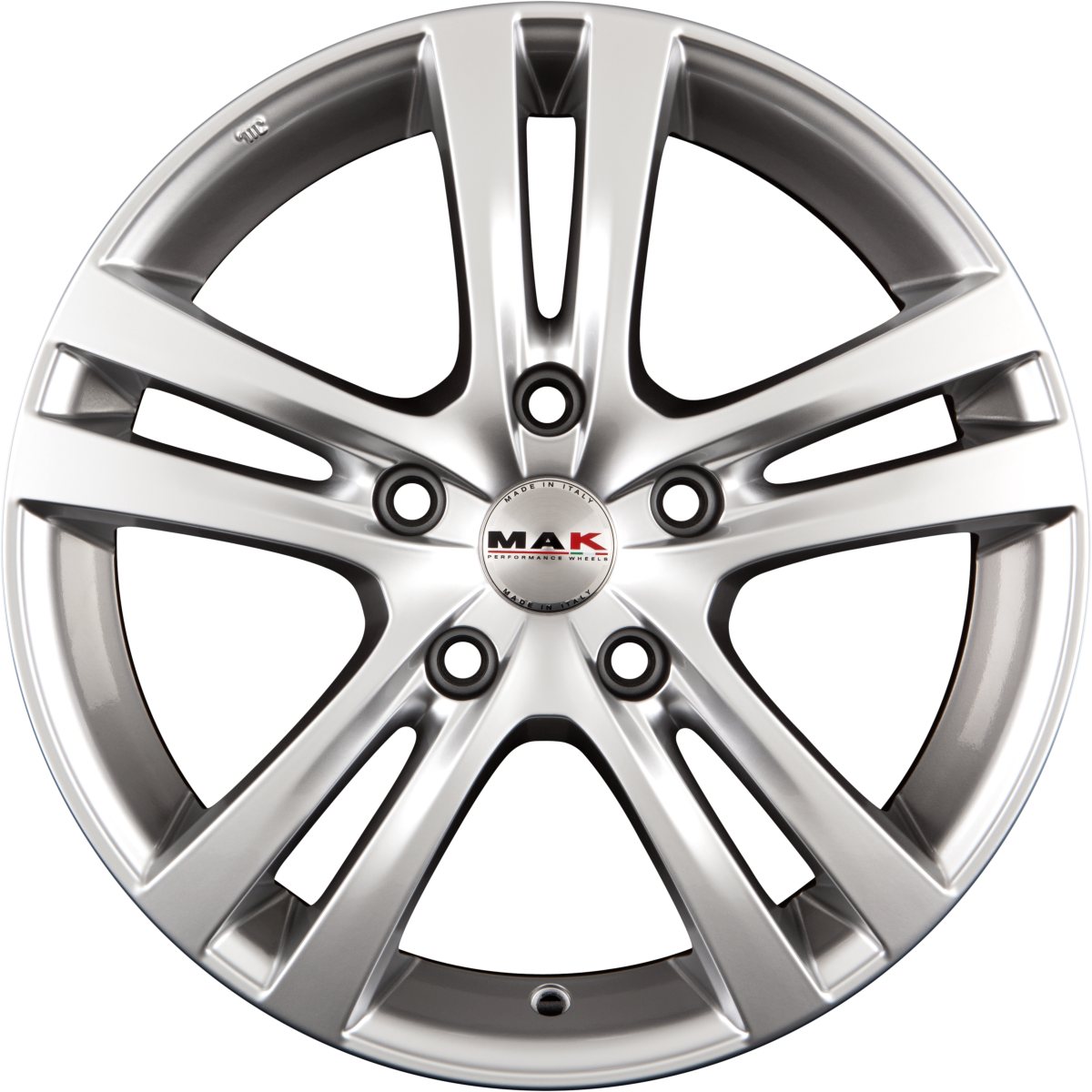 Mak Zenith Hyper Silver Alufelge 8x19 Zoll ET40 LK 5x120 ML64.1