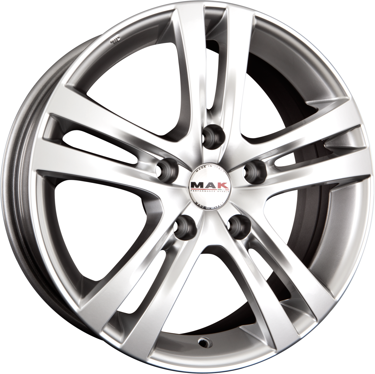 Mak Zenith Hyper Silver Alufelge 8x19 Zoll ET40 LK 5x120 ML64.1 – Bild 2