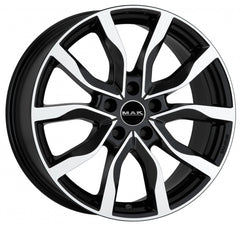 Mak Highlands black mirror Alufelge 8x18 Zoll ET45 LK 5x108 ML63.4