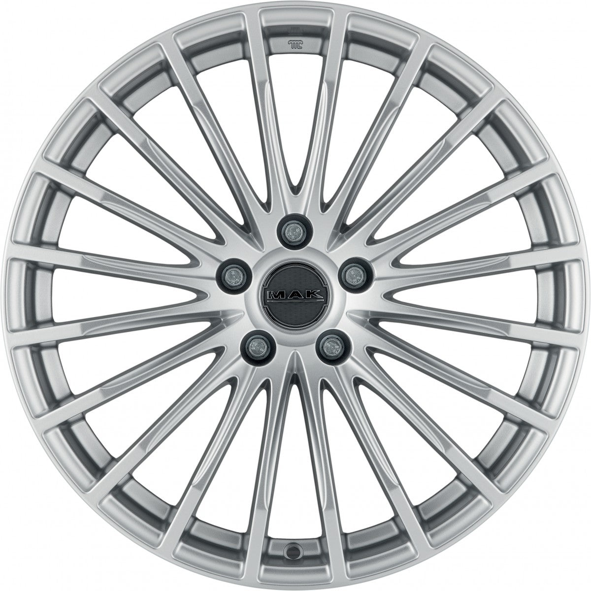 Mak Fatale silver Alufelge 8x18 Zoll ET45 LK 5x112 ML66.6 – Bild 2
