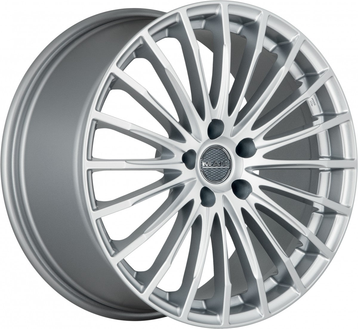 Mak Fatale silver Alufelge 8x18 Zoll ET45 LK 5x112 ML66.6 – Bild 3