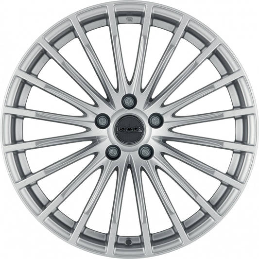 Mak Fatale silver Alufelge 8.5x19 Zoll ET45 LK 5x112 ML66.6 – Bild 2