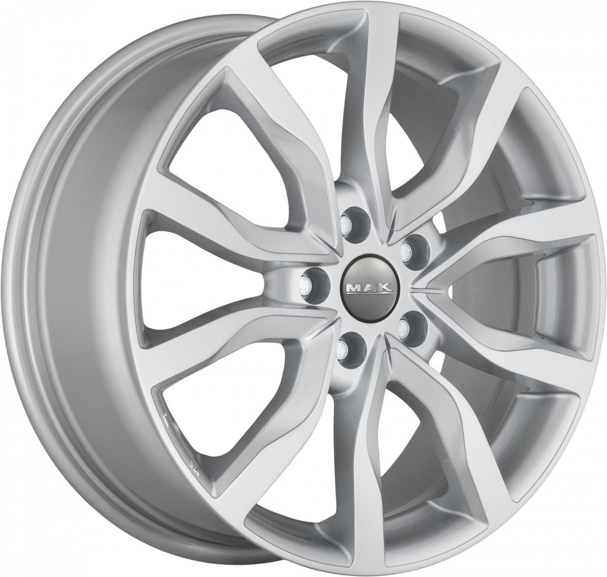 Mak Köln silver Alufelge 8x19 Zoll ET42 LK 5x112 ML66.5 – Bild 3