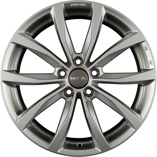 Mak Wolf Silver Alufelge 8x18 Zoll ET41 LK 5x112 ML57.1