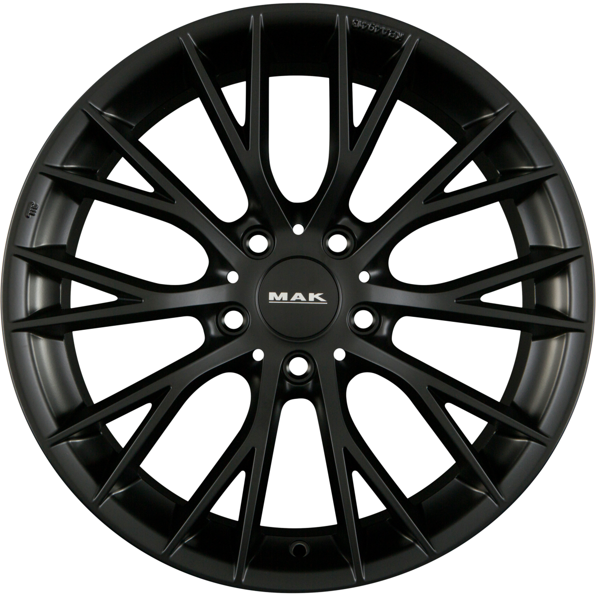 Mak München matt black Alufelge 8x18 Zoll ET42 LK 5x108 ML63.4 – Bild 3