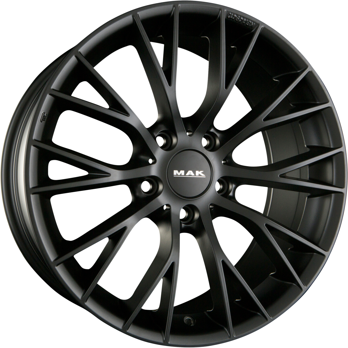 Mak München matt black Alufelge 8x18 Zoll ET42 LK 5x108 ML63.4 – Bild 4