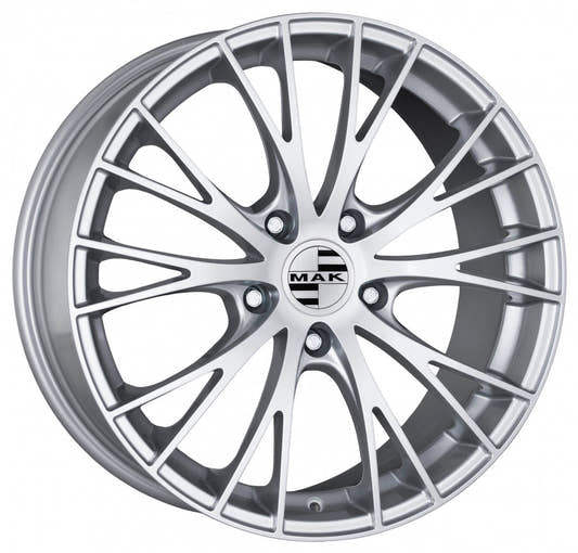 Mak Rennen silver Alufelge 9x18 Zoll ET21 LK 5x112 ML66.45