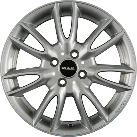 Mak Jackie Silver Alufelge 6.5x16 Zoll ET54 LK 5x112 ML66.6