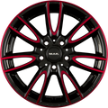 Mak Jackie Black & Red Alufelge 7x17 Zoll ET54 LK 5x112 ML66.6