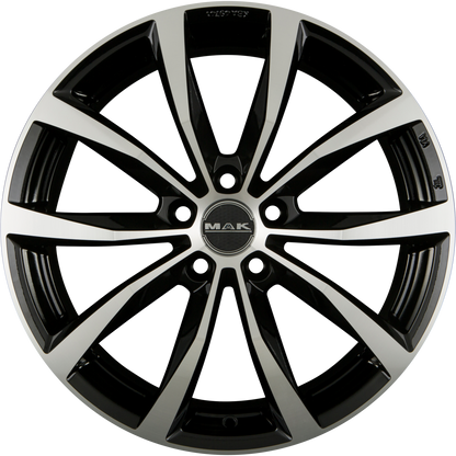Mak Wolf Black Mirror Face Alufelge 7x19 Zoll ET40 LK 5x114.3 ML76