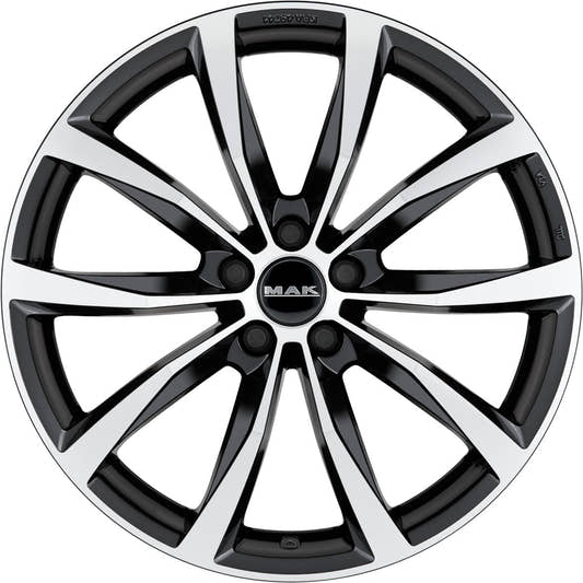 Mak Wolf black mirror Alufelge 8x19 Zoll ET40 LK 5x115 ML70.2 – Bild 2