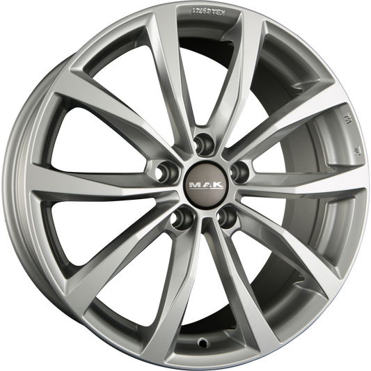 Mak Wolf Silver Alufelge 8x19 Zoll ET42 LK 5x112 ML57.1 – Bild 2
