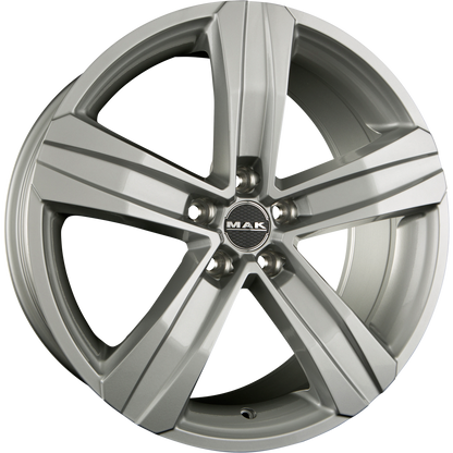 Mak Stone 5 Silver Alufelge 7x17 Zoll ET55 LK 5x120 ML65.1 – Bild 2