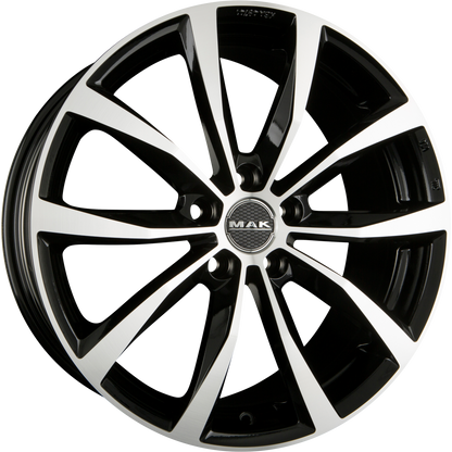 Mak Wolf Black Mirror Face Alufelge 8x18 Zoll ET50 LK 5x108 ML72 – Bild 2