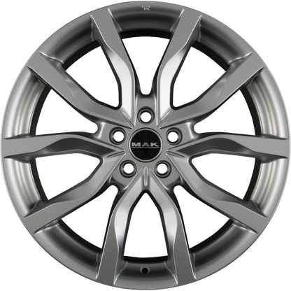 Mak Highlands Silver Alufelge 6.5x16 Zoll ET40 LK 5x114.3 ML76