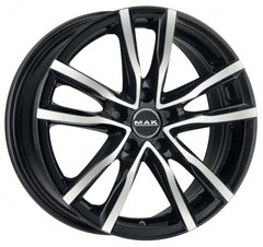 Mak Milano 5 black mirror Alufelge 6.5x16 Zoll ET48 LK 5x100 ML56.1