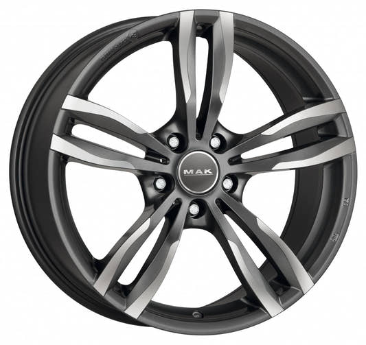Mak Luft gun metallic mirror Alufelge 8x18 Zoll ET34 LK 5x120 ML72.6