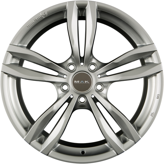 Mak Luft Silver Alufelge 8x18 Zoll ET30 LK 5x120 ML72.6
