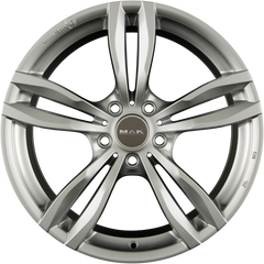 Mak Luft Silver Alufelge 8x18 Zoll ET30 LK 5x120 ML72.6