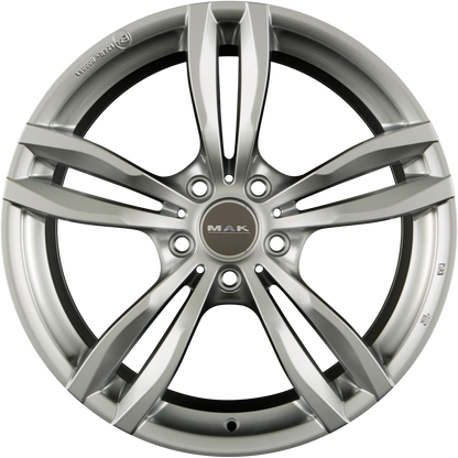 Mak Luft Silver Alufelge 8x18 Zoll ET30 LK 5x120 ML72.6